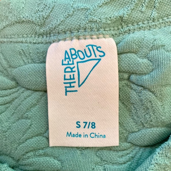 Thereabouts sage green floral patterned little girl’s size 5 T-shirt/top - Picture 5 of 6